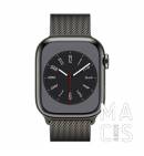Apple Watch Series 8 GPS + Cellular 45mm Graphite S. Steel Case w. Milanese Loop Graphite 
