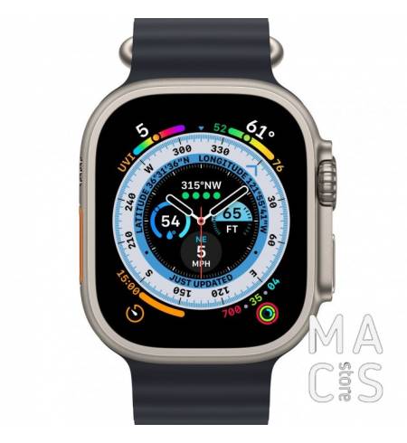 Apple Watch Ultra 49mm GPS + LTE Titanium Case with Midnight Ocean Band