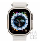 Apple Watch Ultra 49mm GPS + LTE Titanium Case with White Ocean Band