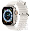 Apple Watch Ultra 49mm GPS + LTE Titanium Case with White Ocean Band