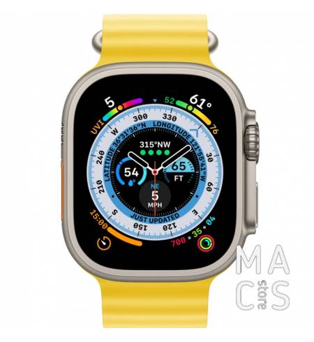 Apple Watch Ultra 49mm GPS + LTE Titanium Case with Yellow Ocean Band