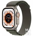 Apple Watch Ultra 49mm GPS + LTE Titanium Case with Green Alpine Loop - Large