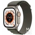 Apple Watch Ultra 49mm GPS + LTE Titanium Case with Green Alpine Loop - Large