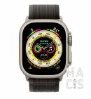 Apple Watch Ultra GPS + Cellular 49mm Titanium Case with Black/Gray Trail Loop - M/L